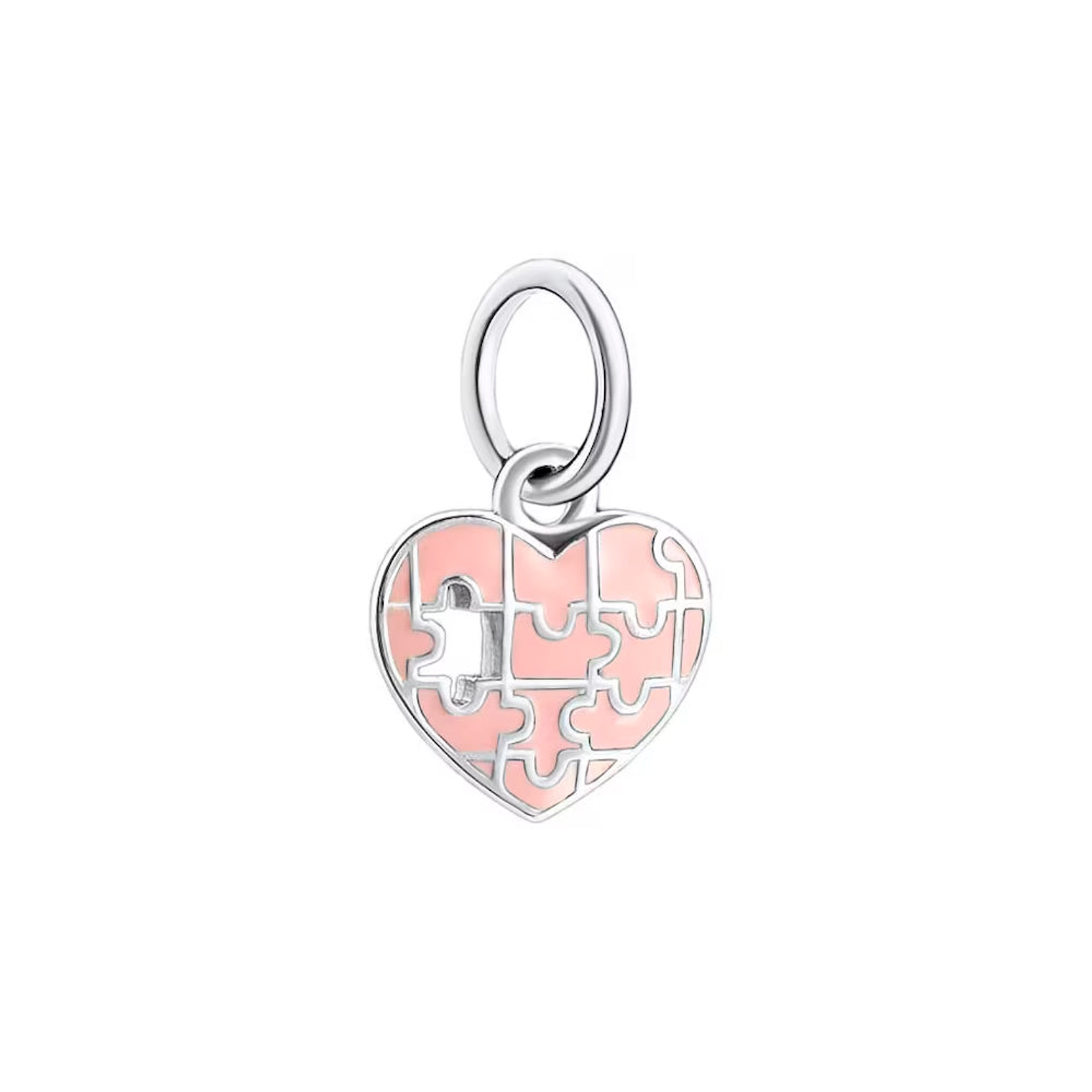 Charm Colgante Pandora Original para Mujer 791522EN68 Completa mi Corazón Plata s925 1
