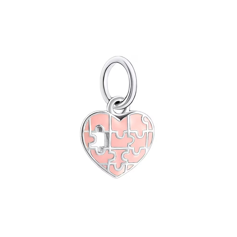 Charm Colgante Pandora Original para Mujer 791522EN68 Completa mi Corazón Plata s925 1