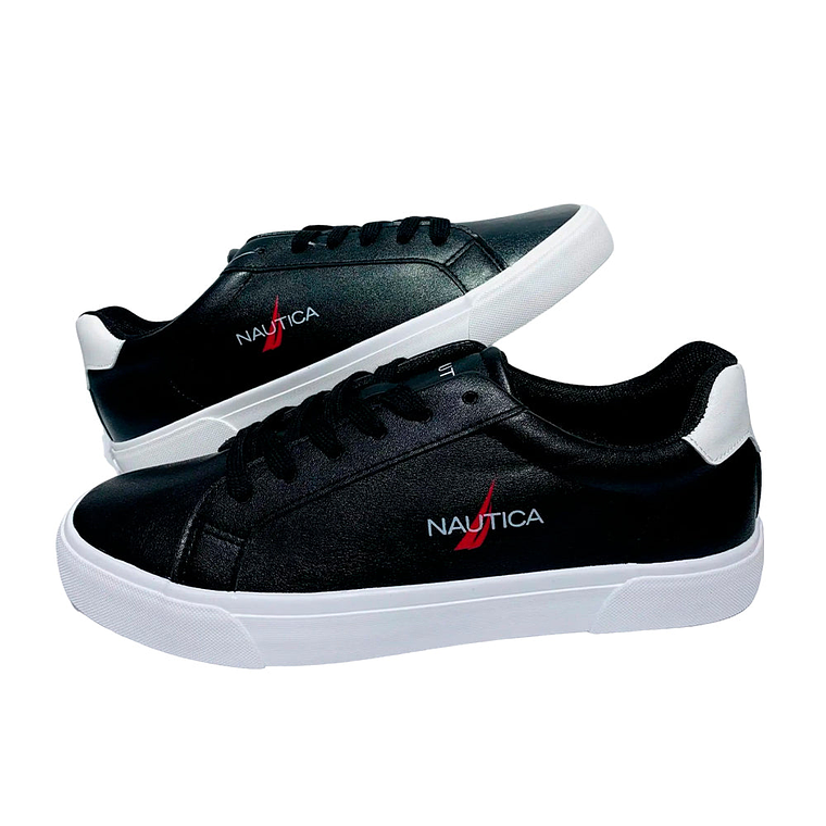 Zapatillas Nautica MYTON 2 CV274-2 Unisex Color Negro y Blanco Talla 41 1