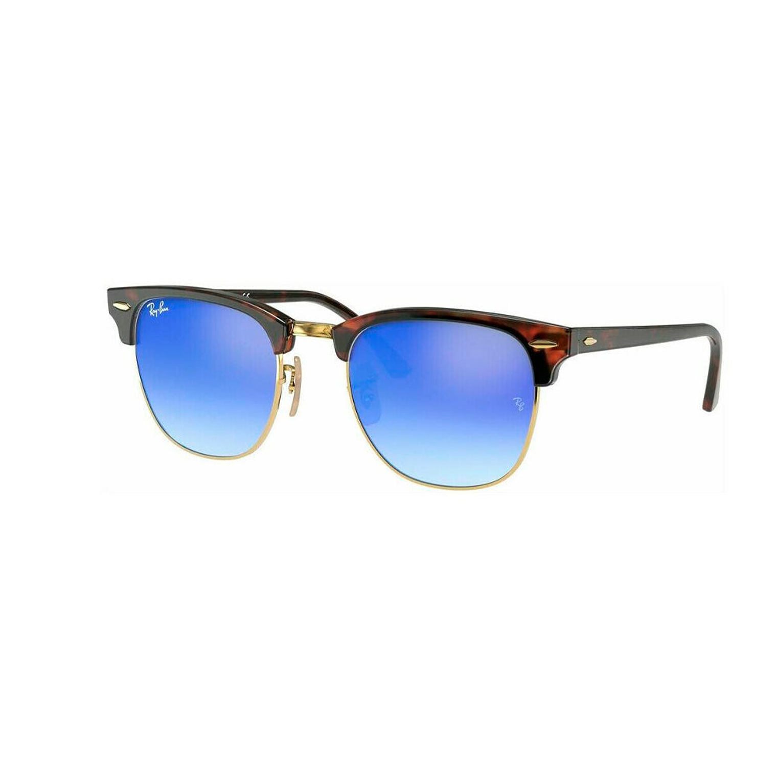 Lentes De Sol Ray Ban Clubmaster RB3016 990/7Q Blue degrade Talla 51mm 1