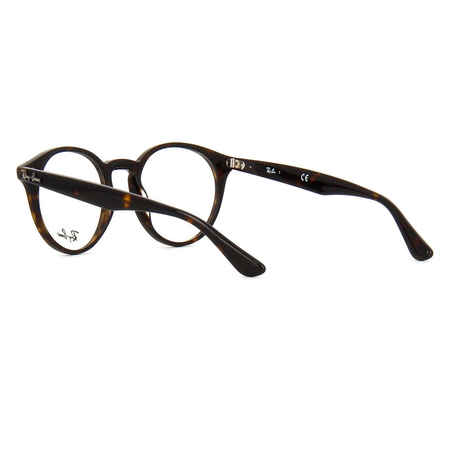 Montura de Lentes de Medida Ray Ban Round RB2180V2012 Color Marrón Talla 49mm 2