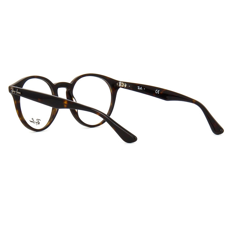 Montura de Lentes de Medida Ray Ban Round RB2180V2012 Color Marrón Talla 49mm 2