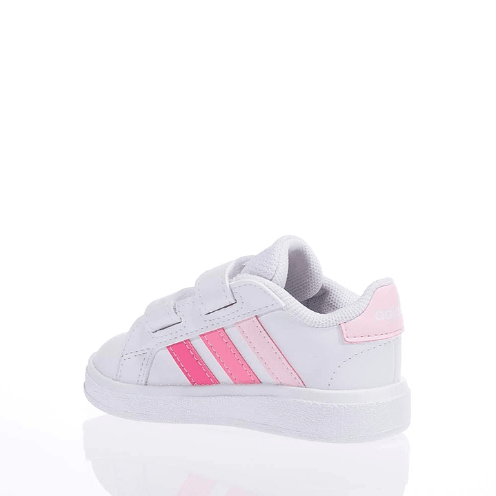 Zapatillas Adidas Grand Court 2.0 CFI IG2556 Color Blanco Para Niños 3