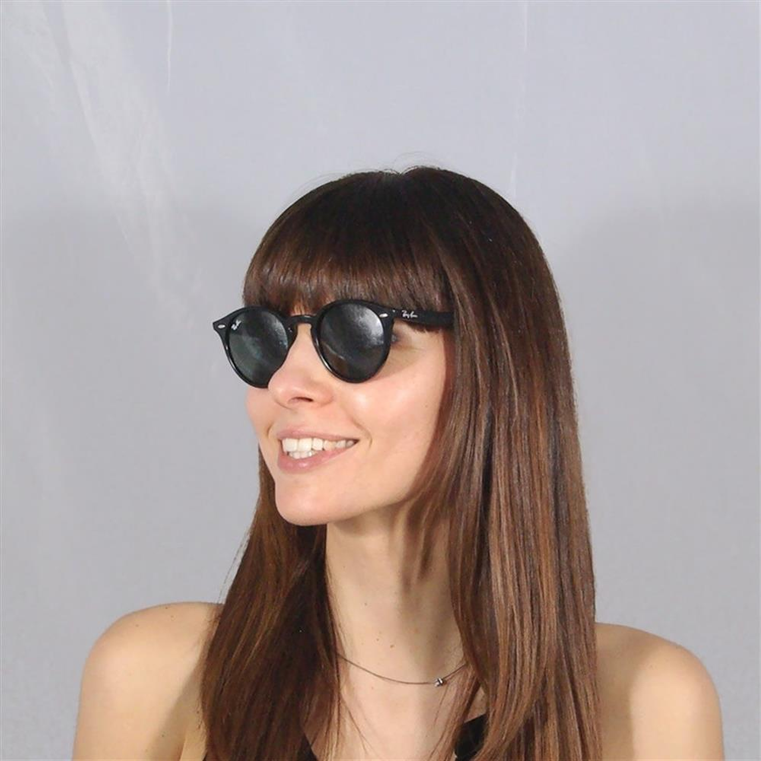 Lentes de Sol Ray Ban Highstreet Round RB2180 601/71 Color Negro Talla 49mm 5