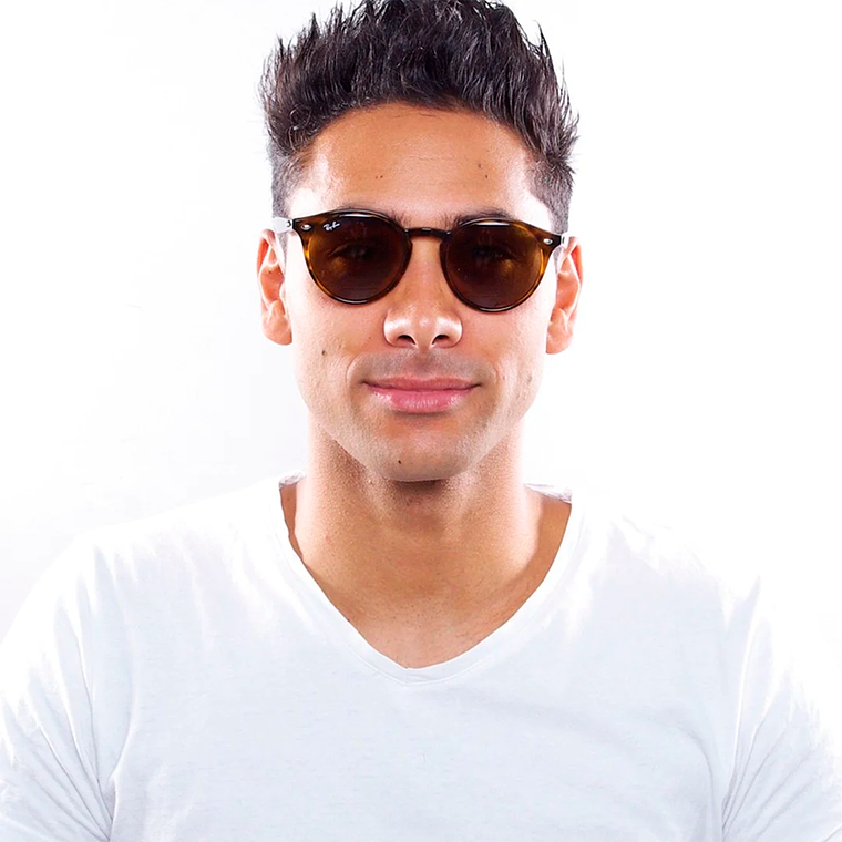 Lentes de Sol Ray Ban Highstreet Round RB2180 710/73 Color Habana Talla 49mm 5