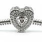 Charm Dije Pandora Original para Mujer 792081FCZ Corazón Lujoso de Mujer Plata 925 - Miniatura 2