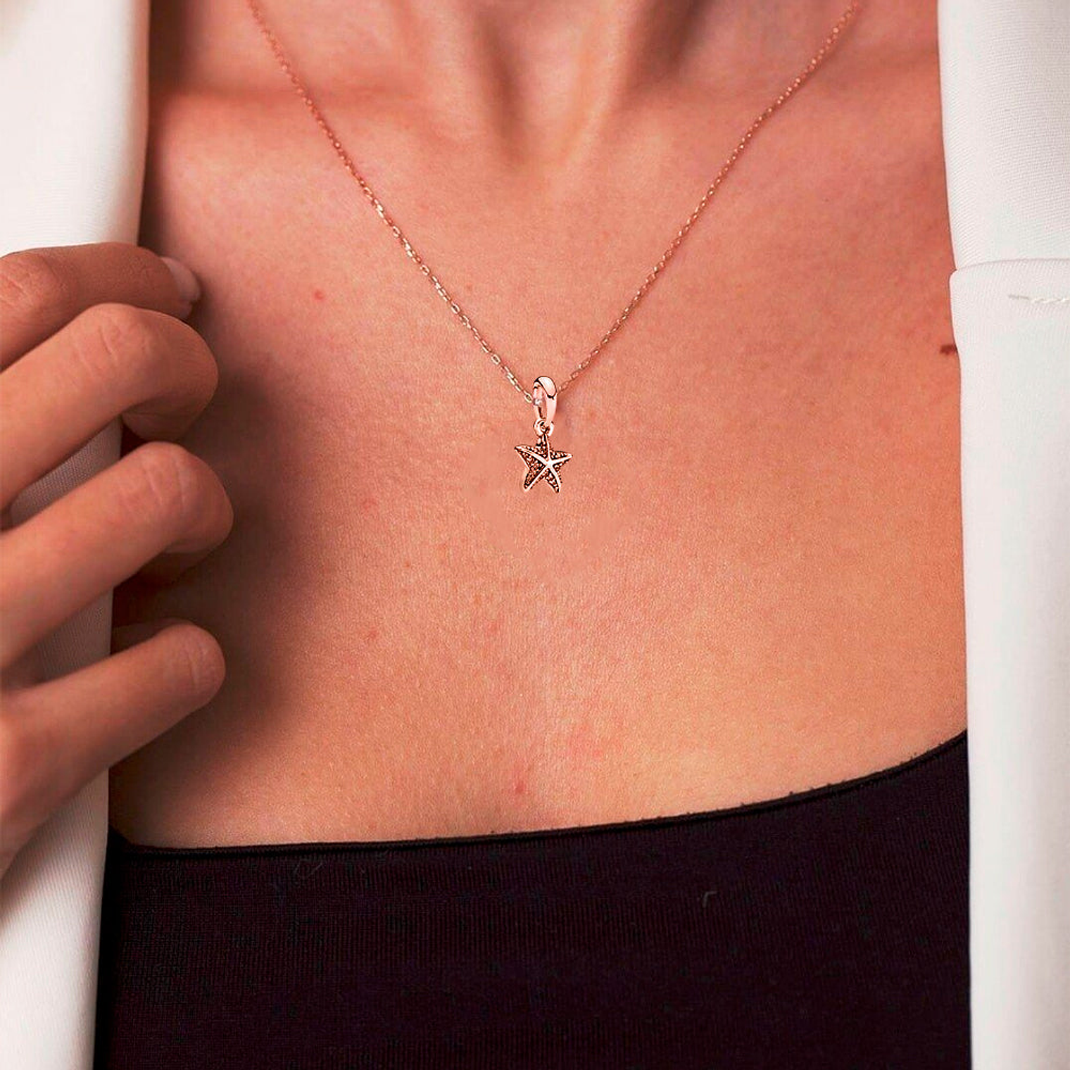 Charm Colgante Pandora Original para Mujer 390403CZ Tropical Starfish Plata s925 5