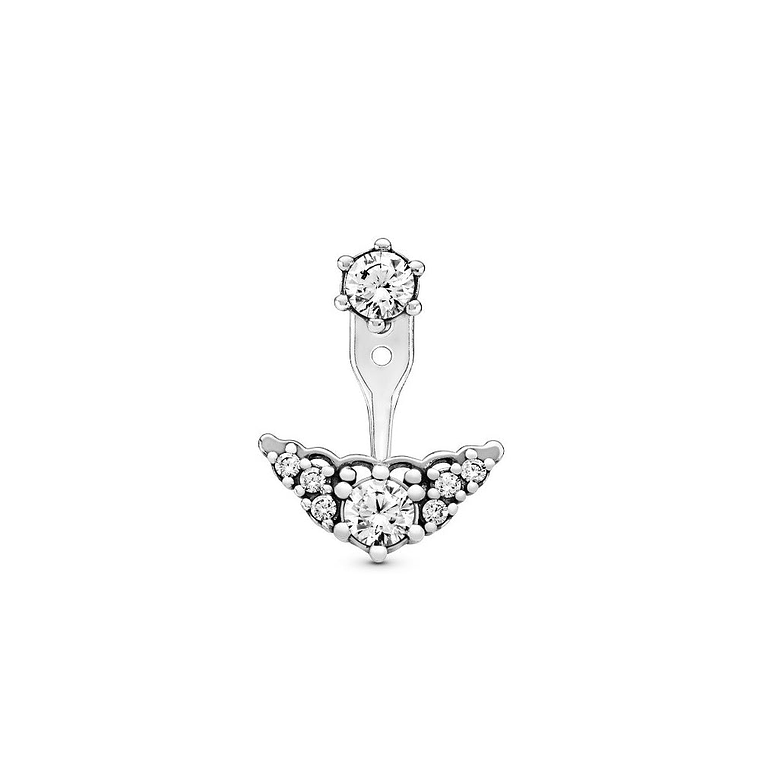Aretes Pendientes Pandora Tiara de Cuento de Hadas 296228CZ Plata 925 2