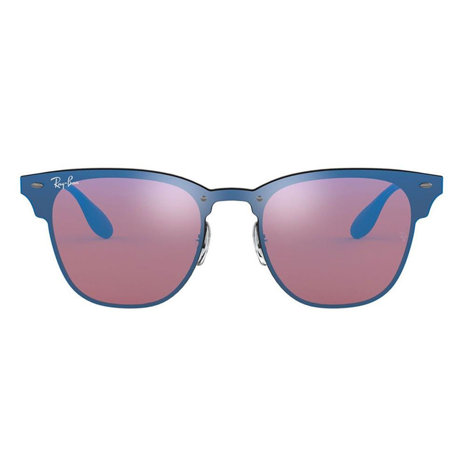 Lentes de Sol Ray Ban Blaze Clubmaster RB3576N 153/7V Color Violeta Talla 47mm 3