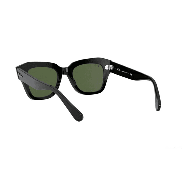 Lentes de Sol Ray Ban State Street RB2186 901/31 Color Negro Talla 49mm 4