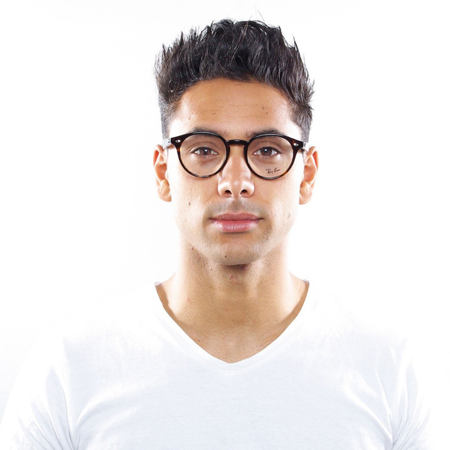 Montura de Lentes de Medida Ray Ban Round RB2180V2012 Color Marrón Talla 49mm 7