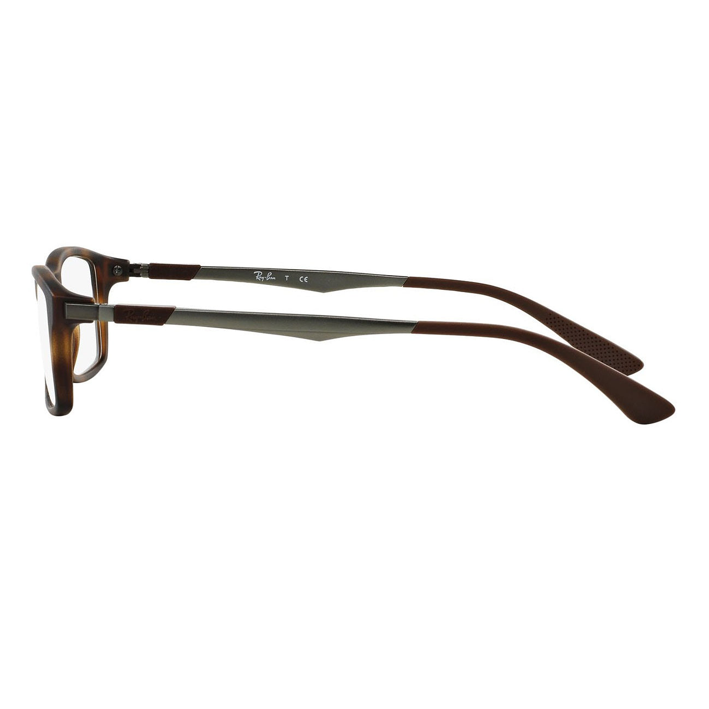 Montura de Lentes de Medida Oftalmica Ray Ban RX7017 2012 Color Habana Talla 54mm 2