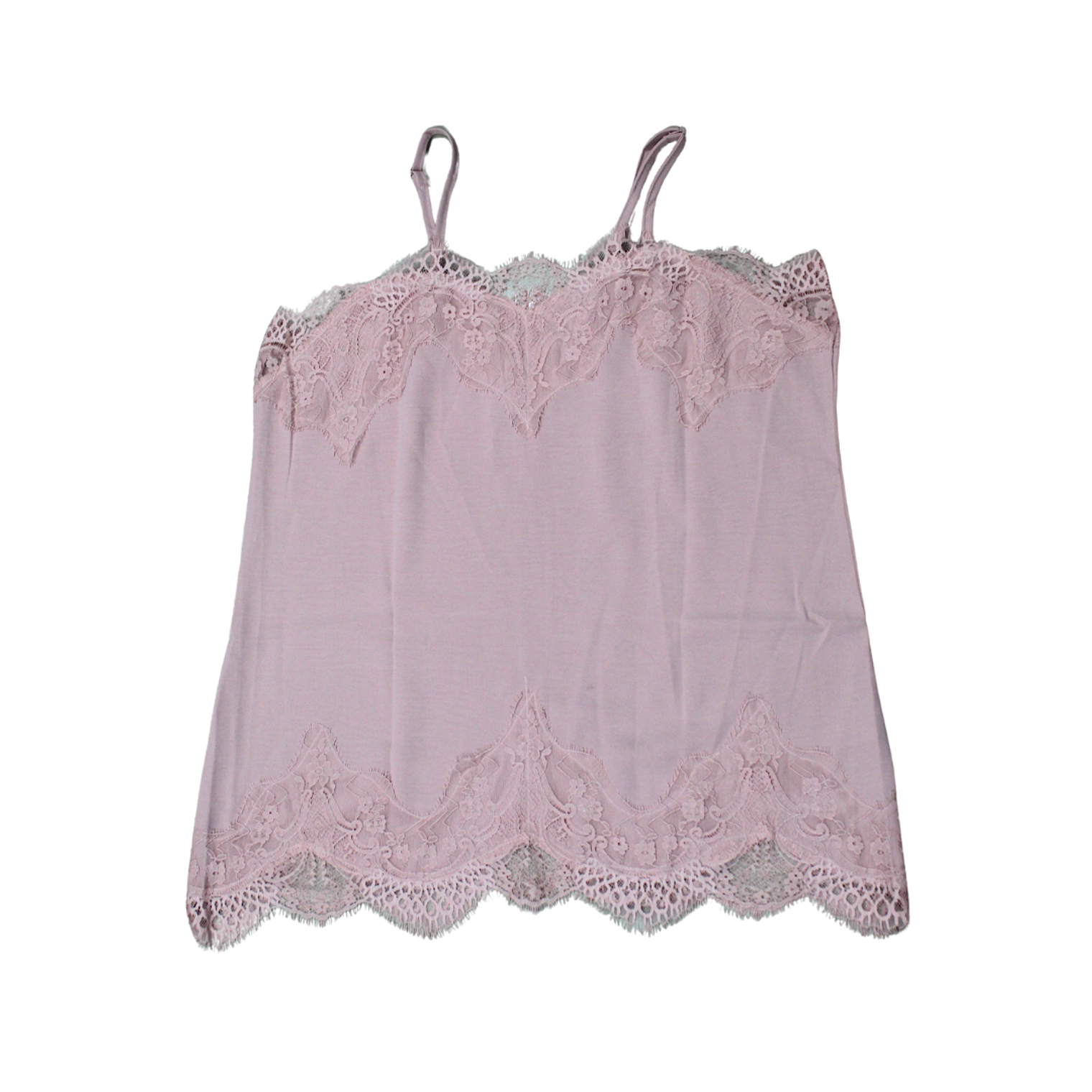 Blusa de Tirantes Con Encaje en extremos Color Rosado Talla XL 1
