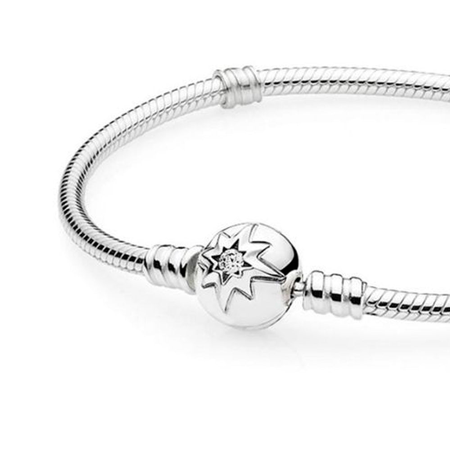 Pulsera Brazalete Pandora Ajustable Cielo Estrellado 590735CZ Plata 925 Talla 18cm 3