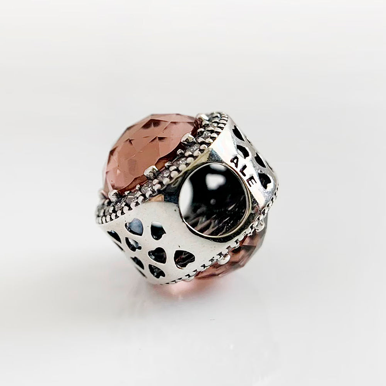 Charm Dije Pandora Original para Mujer 791725NBP Corazones Radiantes Rubor Rosa 5