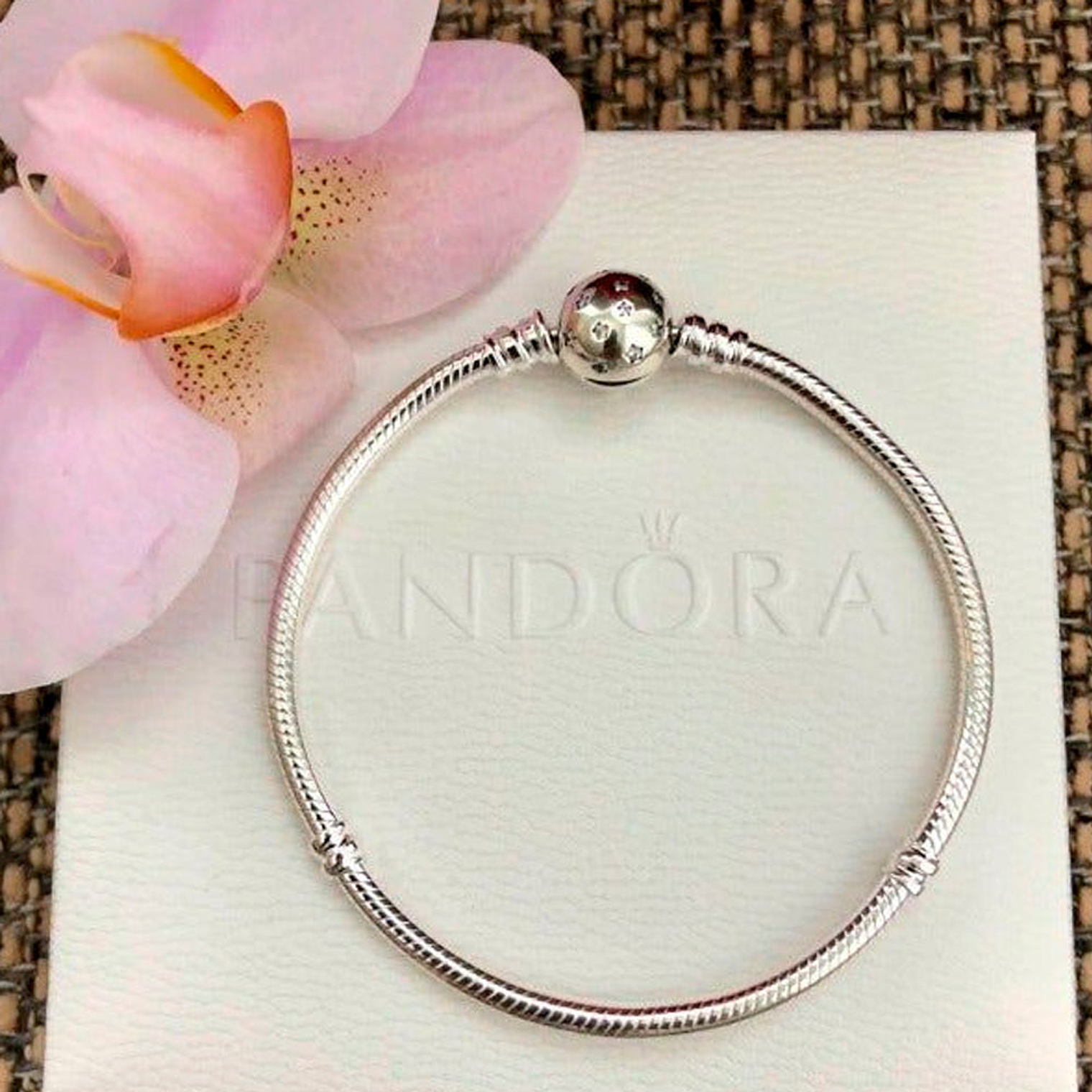 Pulsera Brazalete Pandora Ajustable Cielo Estrellado 590735CZ Plata 925 Talla 18cm 4