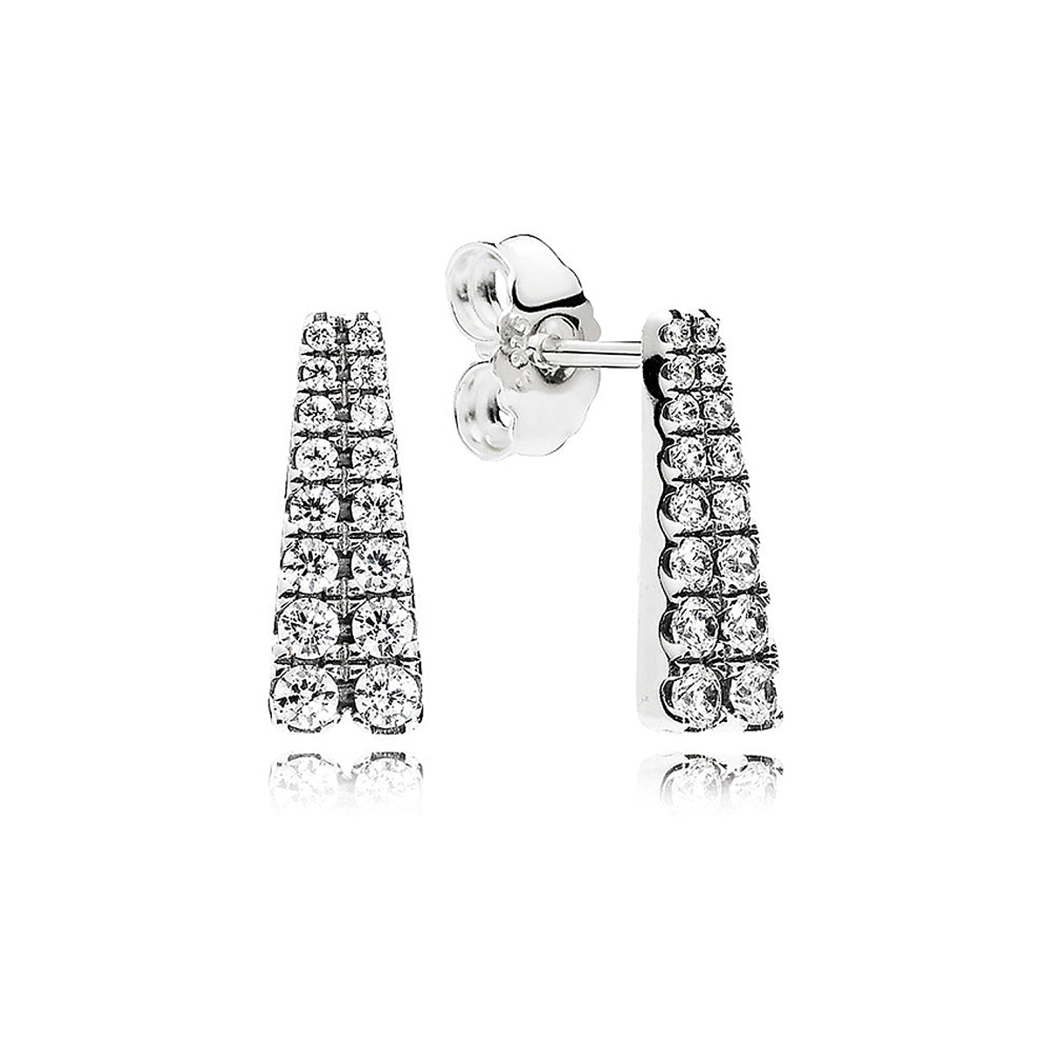 Aretes Pendientes Pandora Rastro de Estrellas Fugaces 296367CZ Plata 925 1