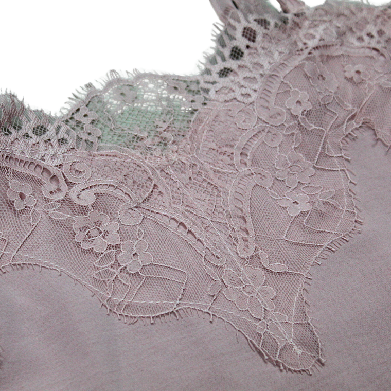 Blusa de Tirantes Con Encaje en extremos Color Rosado Talla XL 2