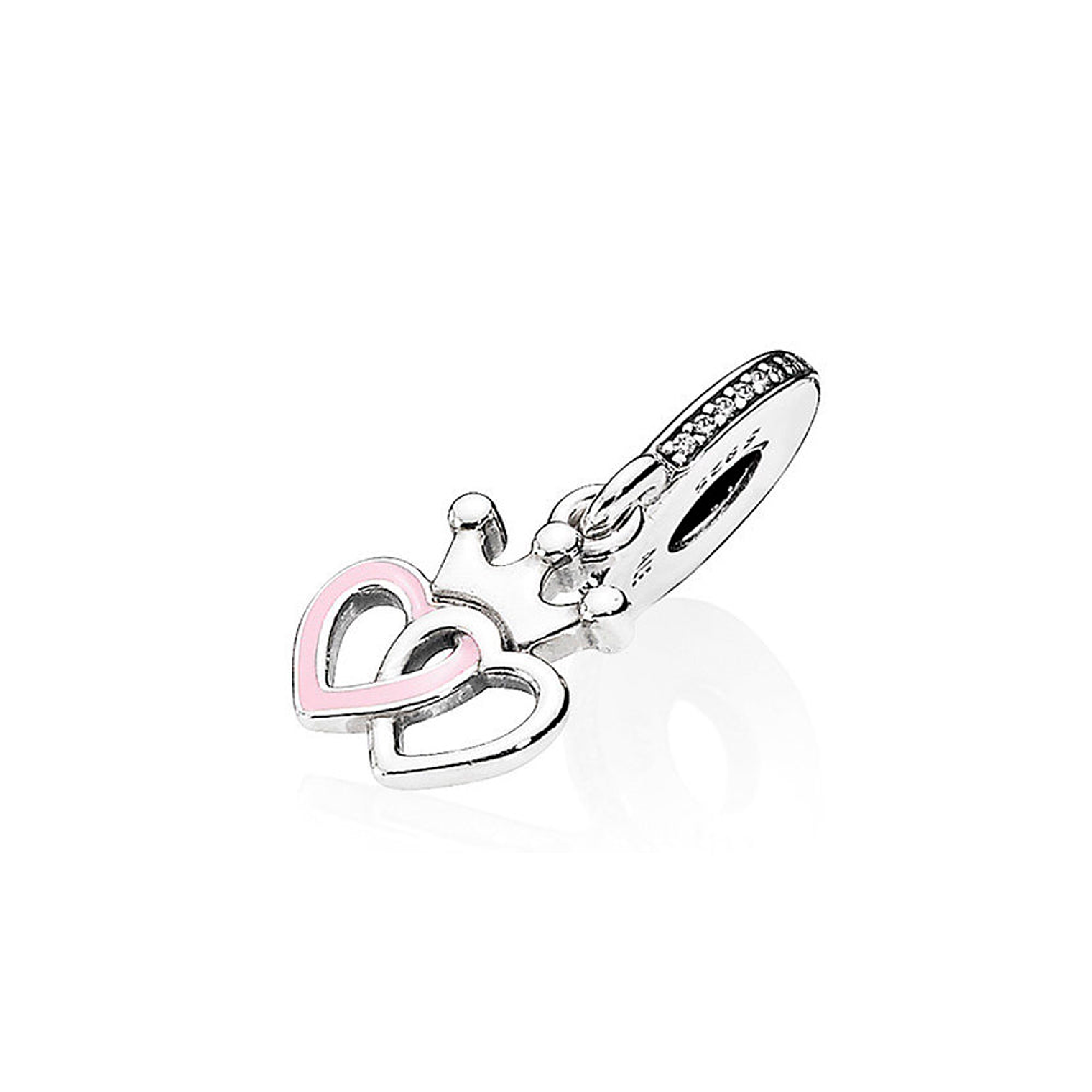 Charm Colgante Pandora Original para Mujer 791963CZ Corazones Coronados s925 3