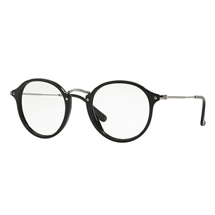 Montura de Lentes de Medida Oftalmica Ray Ban RX2447V 2000 Round Fleck Color Negro