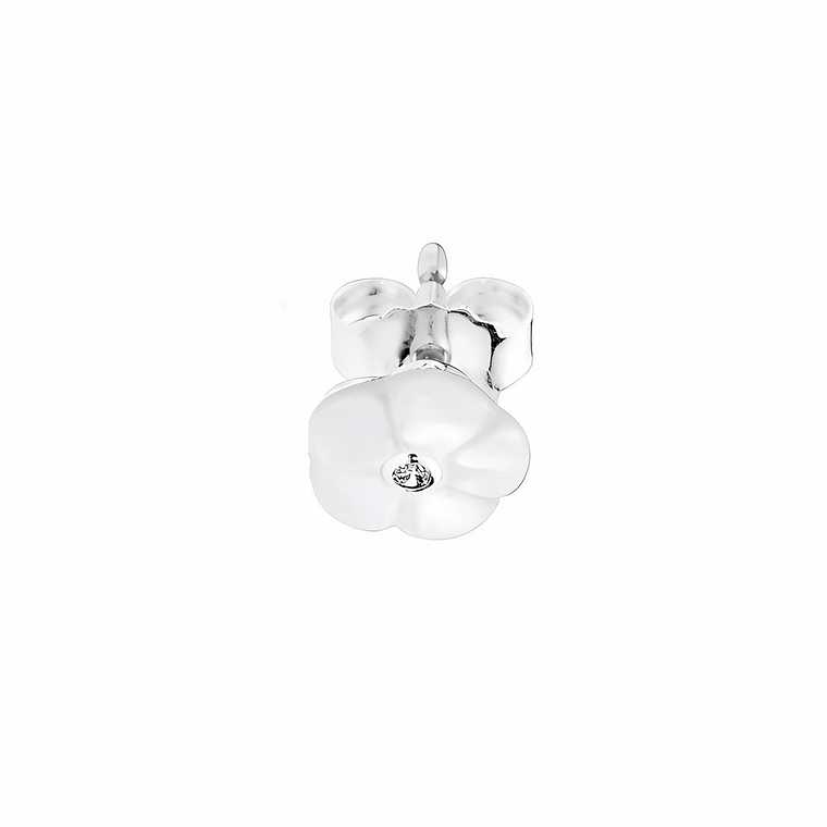 Aretes Pendientes Pandora Tipo Topo Flor Blanca Luminosa 290698MOP Plata 925 2