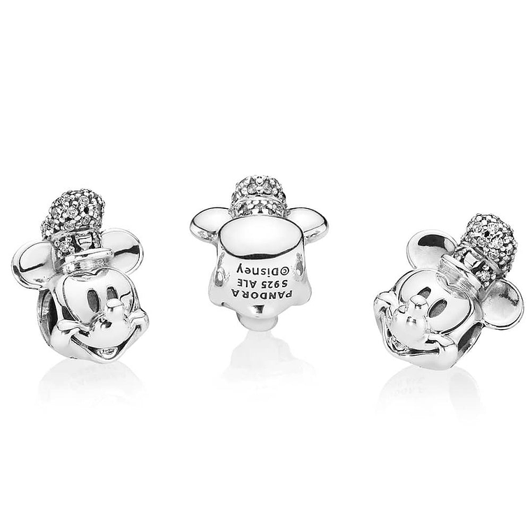 Charm Pandora Original para Mujer 797499CZ Disney Shimmering Steamboat Willie Portrait s925 4