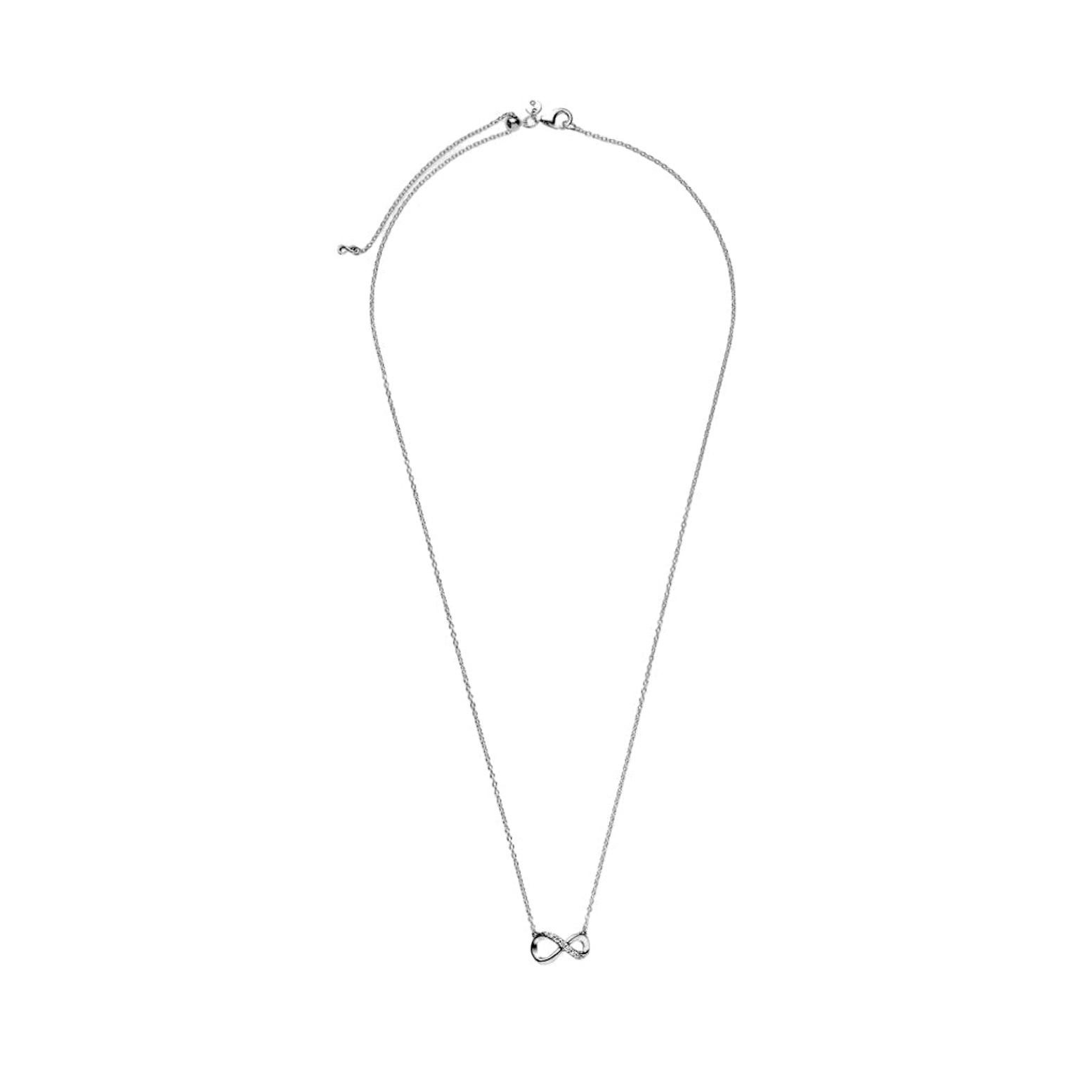 Collar de Cadena Pandora Collier Simbolo Infinito Brillante 398821C01 Plata 925 Talla 50cm 3