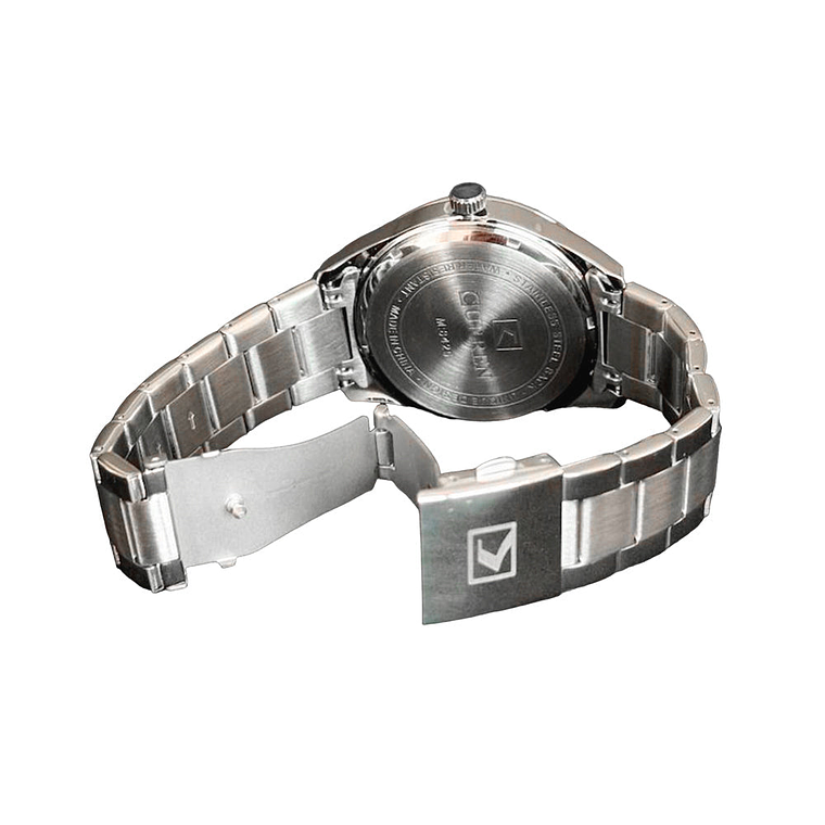 Reloj Análogo Curren Original para Hombre KRED9303 Azul en Acero Inoxidable Color Plateado 2