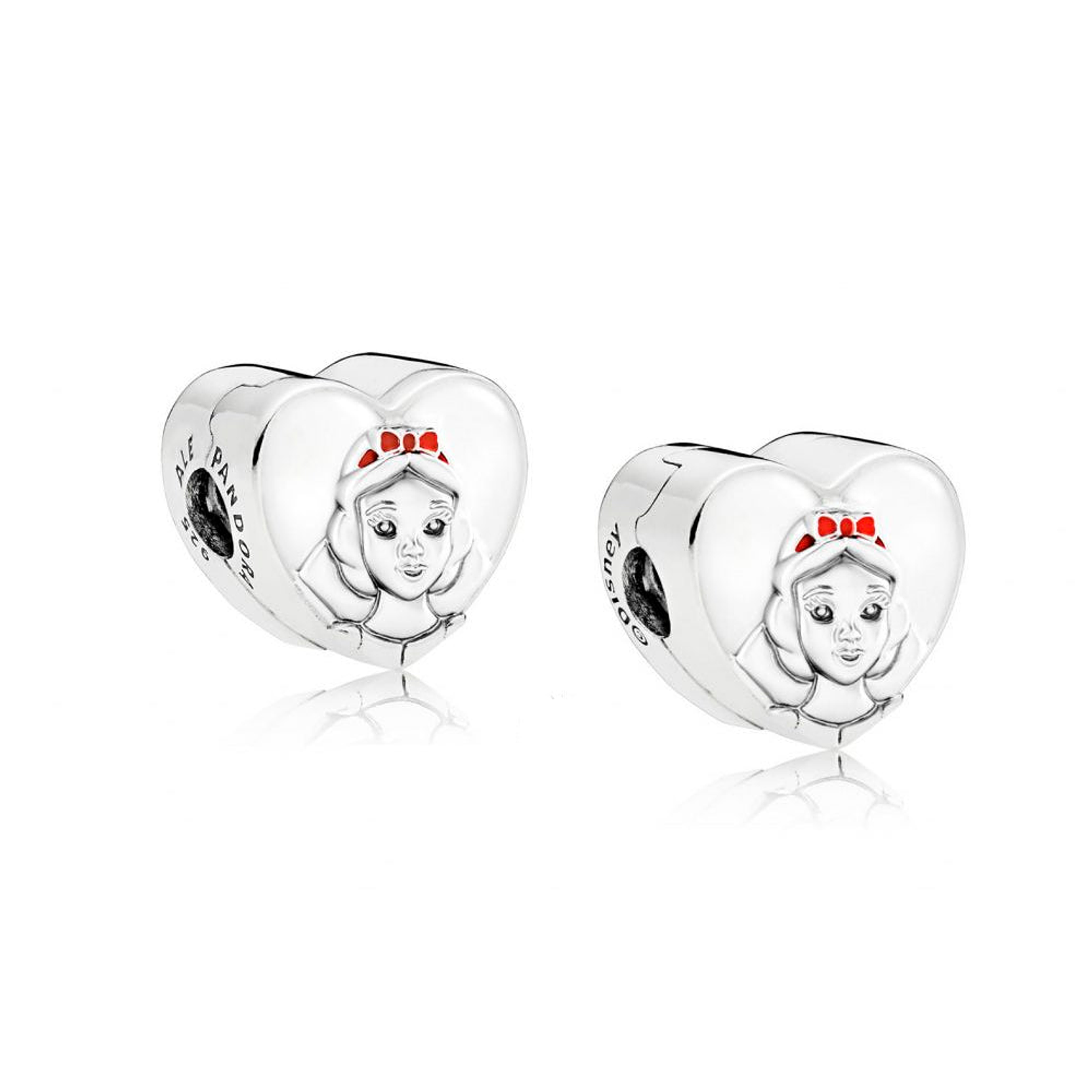 Clip Pandora Original para Mujer 797165ENMX Disney Blanca Nieves Corazón Vintage Plata s925 4