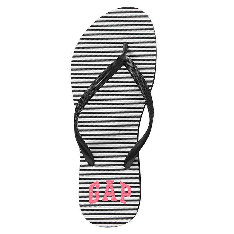 Sandalias Gap flip flop Color Blanco y Negro Para Mujer 1