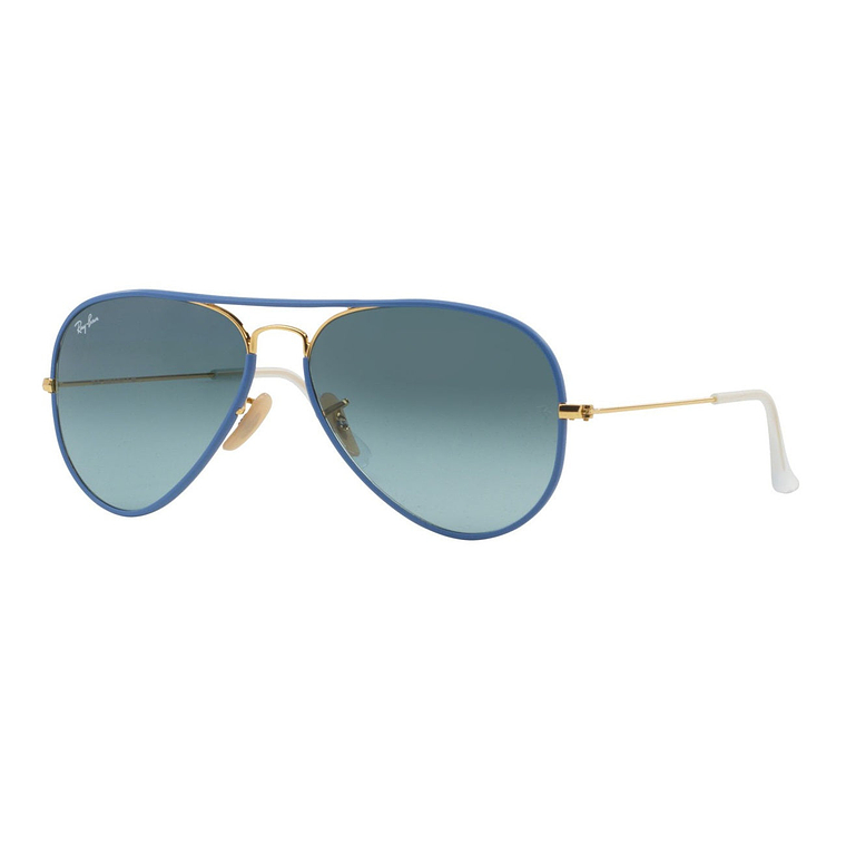 Lentes de Sol Ray Ban Aviator Full Color RB3025JM 001/4M Color Azul Talla 58mm 1