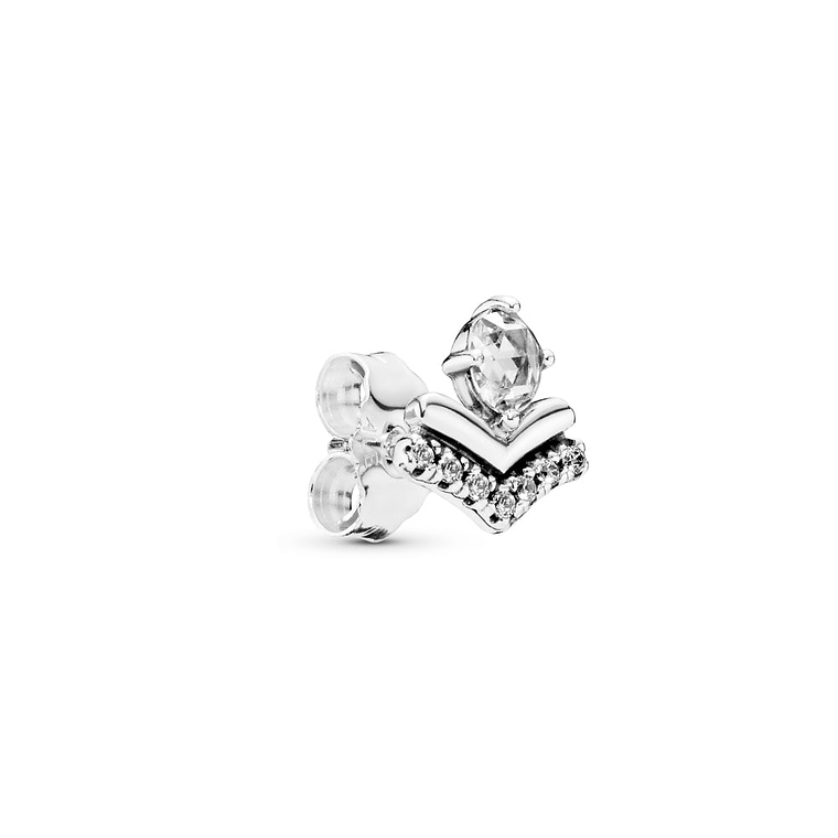 Aretes Pendientes Pandora Tipo Topo Espoleta Con Circonita 297787CZ Plata 925 3