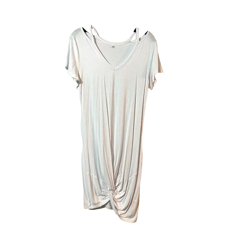 Vestido Harhay Estilo Casual Color Blanco Para Mujer Talla M 2