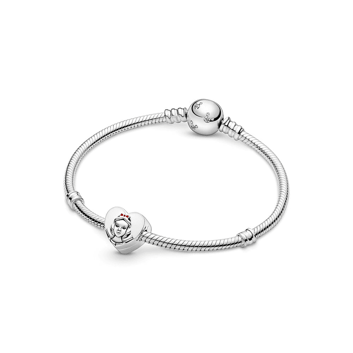 Clip Pandora Original para Mujer 797165ENMX Disney Blanca Nieves Corazón Vintage Plata s925 5