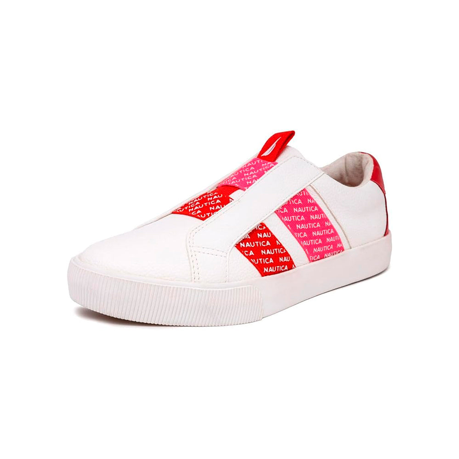 Zapatillas Nautica KW3255 Color Blanco/Rosado Para Mujer Talla 39 2