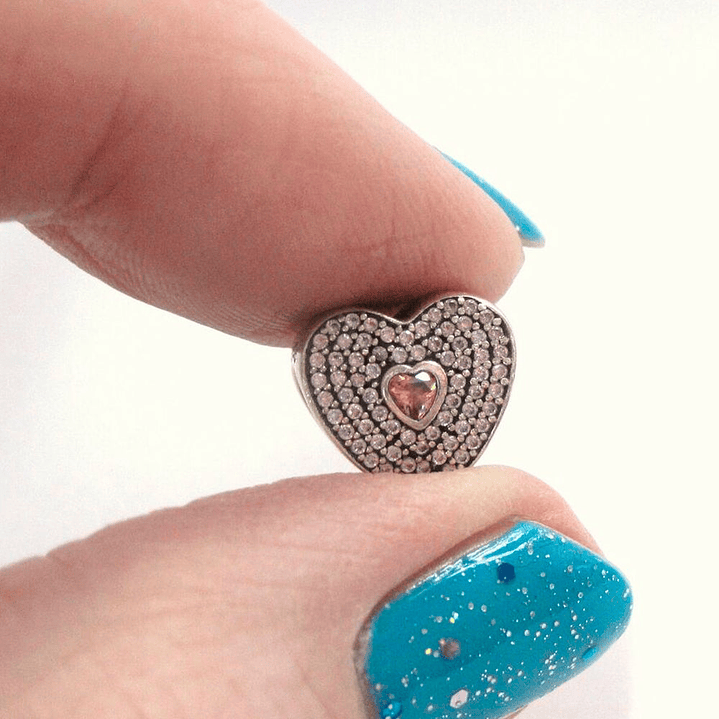 Charm Dije Pandora Original para Mujer 791555CZS Amor Rosa Heart Plata s925 3