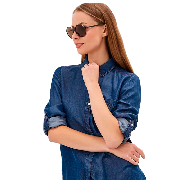 Lentes de Sol Ray Ban Round RB4304 710/73 Color Marron Talla 53mm 6