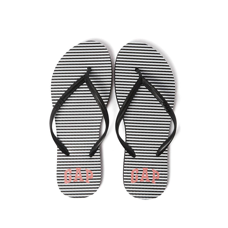 Sandalias Gap flip flop Color Blanco y Negro Para Mujer 4
