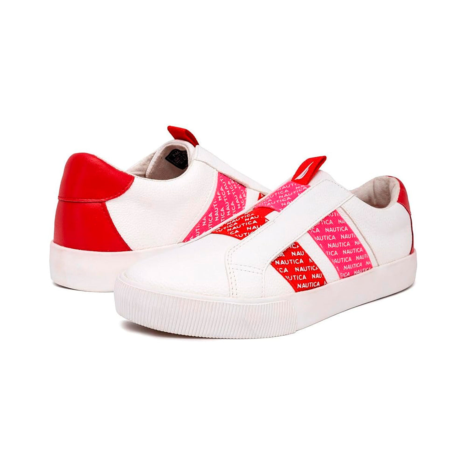 Zapatillas Nautica KW3255 Color Blanco/Rosado Para Mujer Talla 39 4