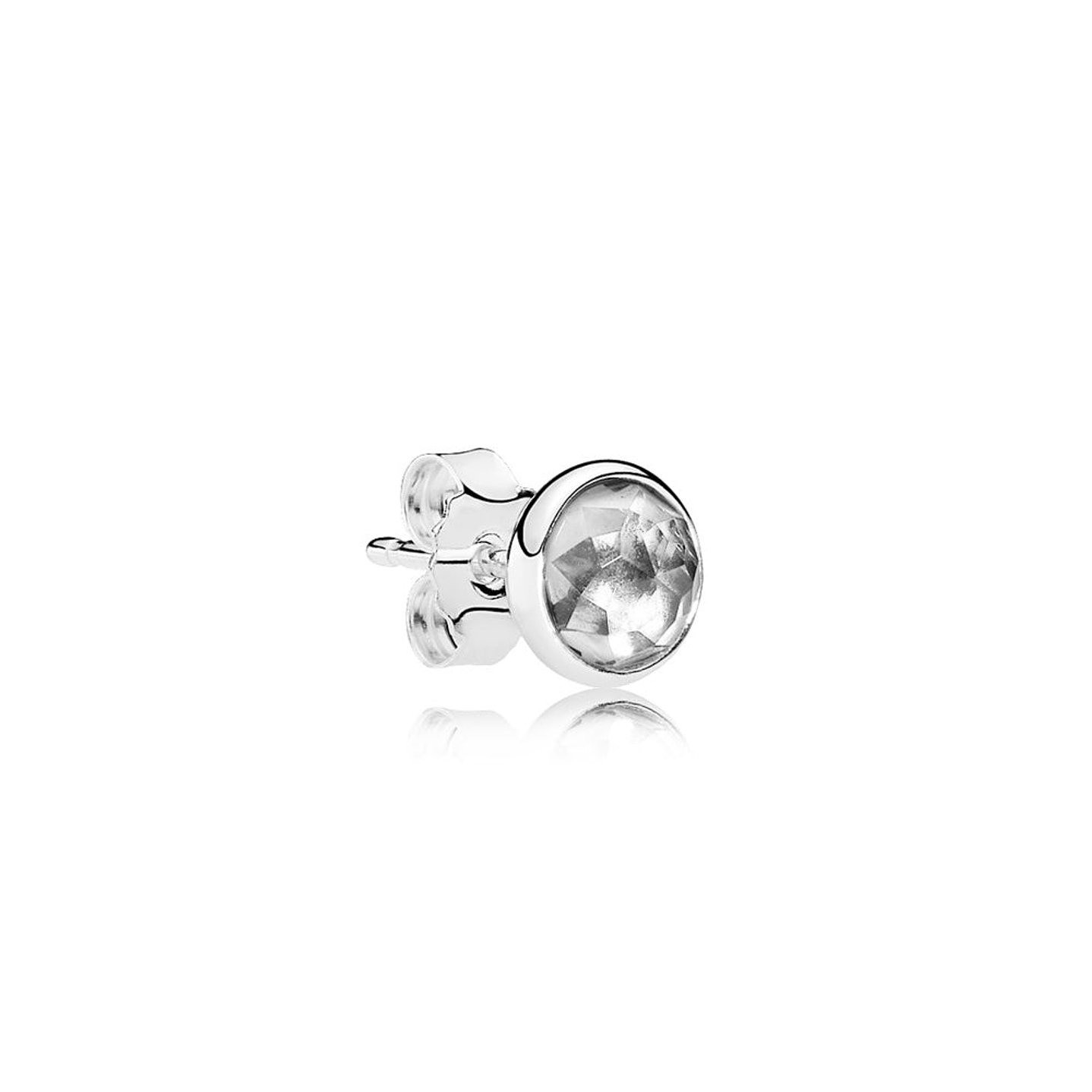 Aretes Pendientes Pandora Gotas de Abril Piedra Cristal de Roca 290738RC Plata 925 y Cristal 3