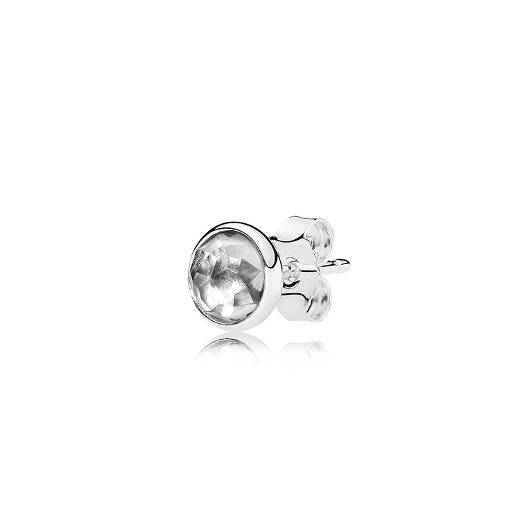 Aretes Pendientes Pandora Gotas de Abril Piedra Cristal de Roca 290738RC Plata 925 y Cristal 4