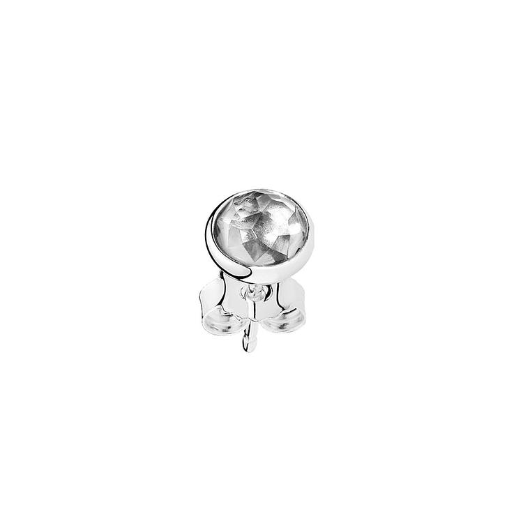 Aretes Pendientes Pandora Gotas de Abril Piedra Cristal de Roca 290738RC Plata 925 y Cristal 5