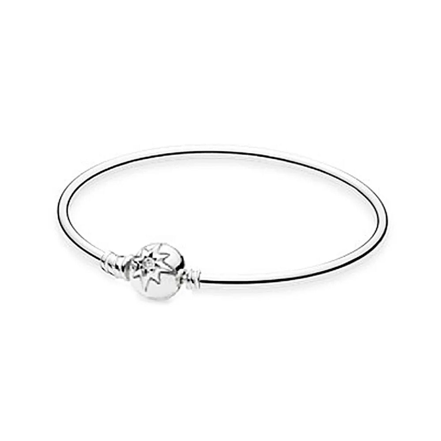 Pulsera Brazalete Pandora Explosion de Nieve Con Cierre Circular 590715CZ Plata 925 Talla 18cm 1