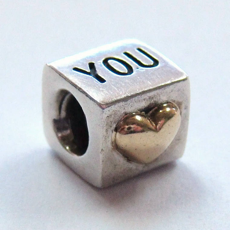 Charm Dije Pandora Original para Mujer 790200 Cubo Te Amo Plata 925 5