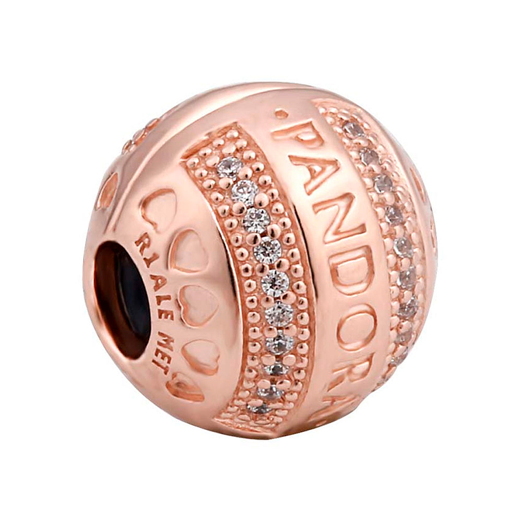 Charm Pandora Original para Mujer 787433CZ Circular Oro rosa 1