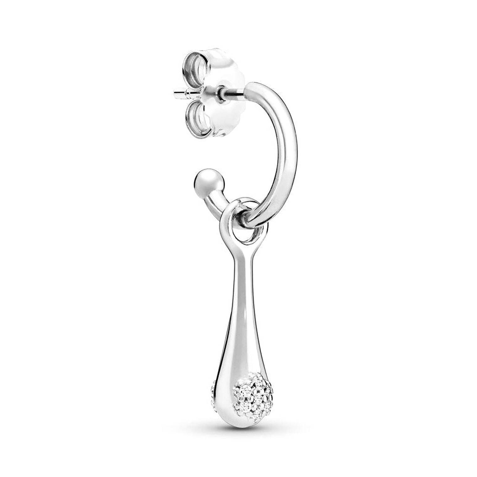Aretes Pendientes Pandora Love Pods Gotas Brillantes Plateadas 297357CZ Plata 925 3