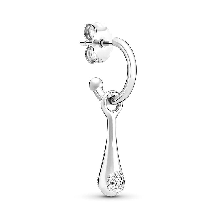 Aretes Pendientes Pandora Love Pods Gotas Brillantes Plateadas 297357CZ Plata 925 3