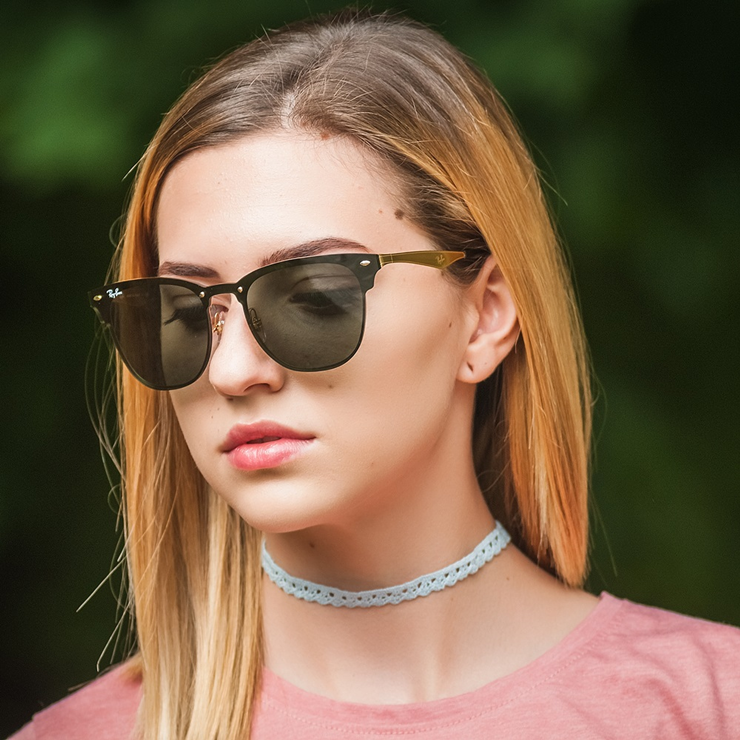 Lentes de Sol Ray Ban Blaze Clubmaster RB3576N 043/71 Color Verde Talla 41mm 4