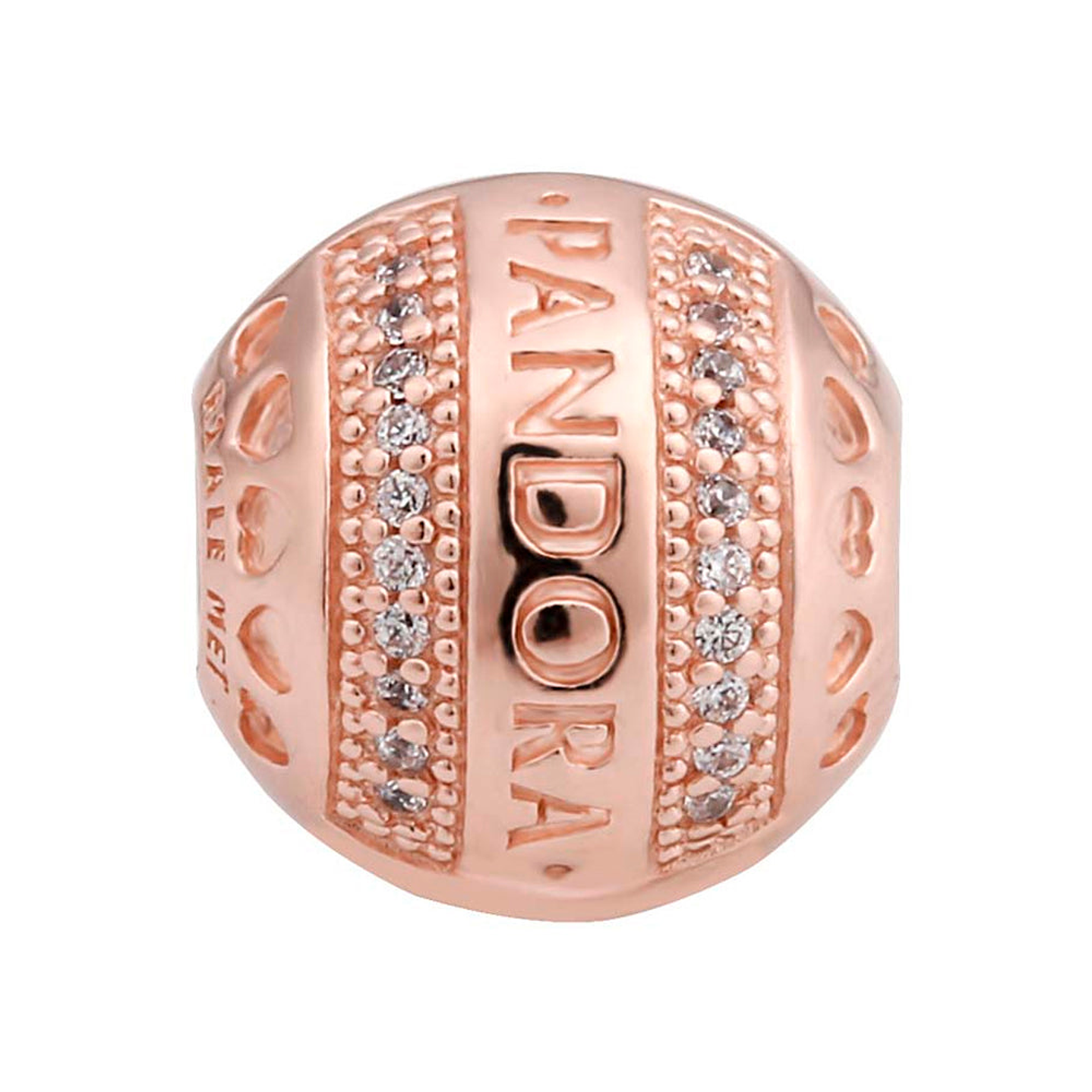 Charm Pandora Original para Mujer 787433CZ Circular Oro rosa 2