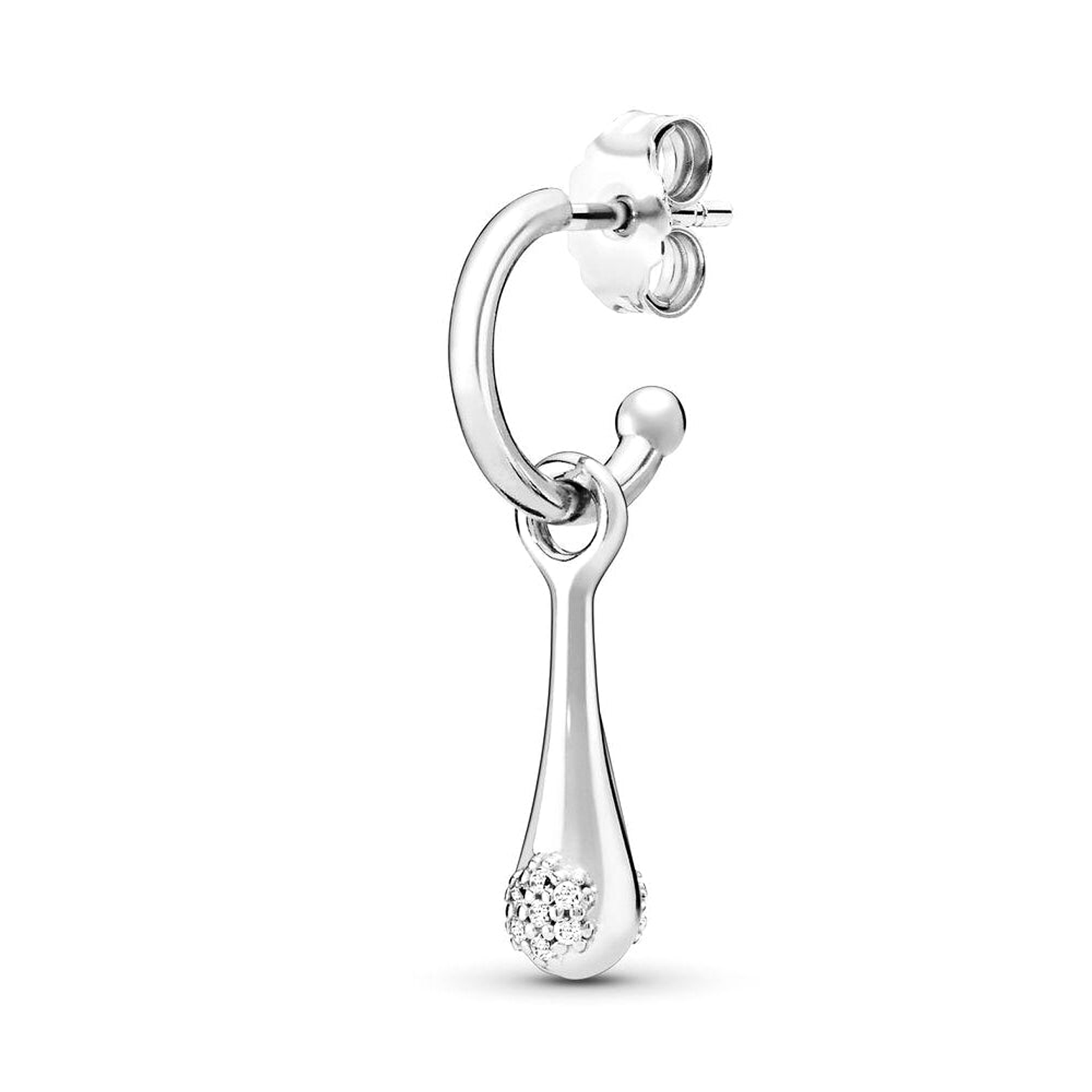 Aretes Pendientes Pandora Love Pods Gotas Brillantes Plateadas 297357CZ Plata 925 4